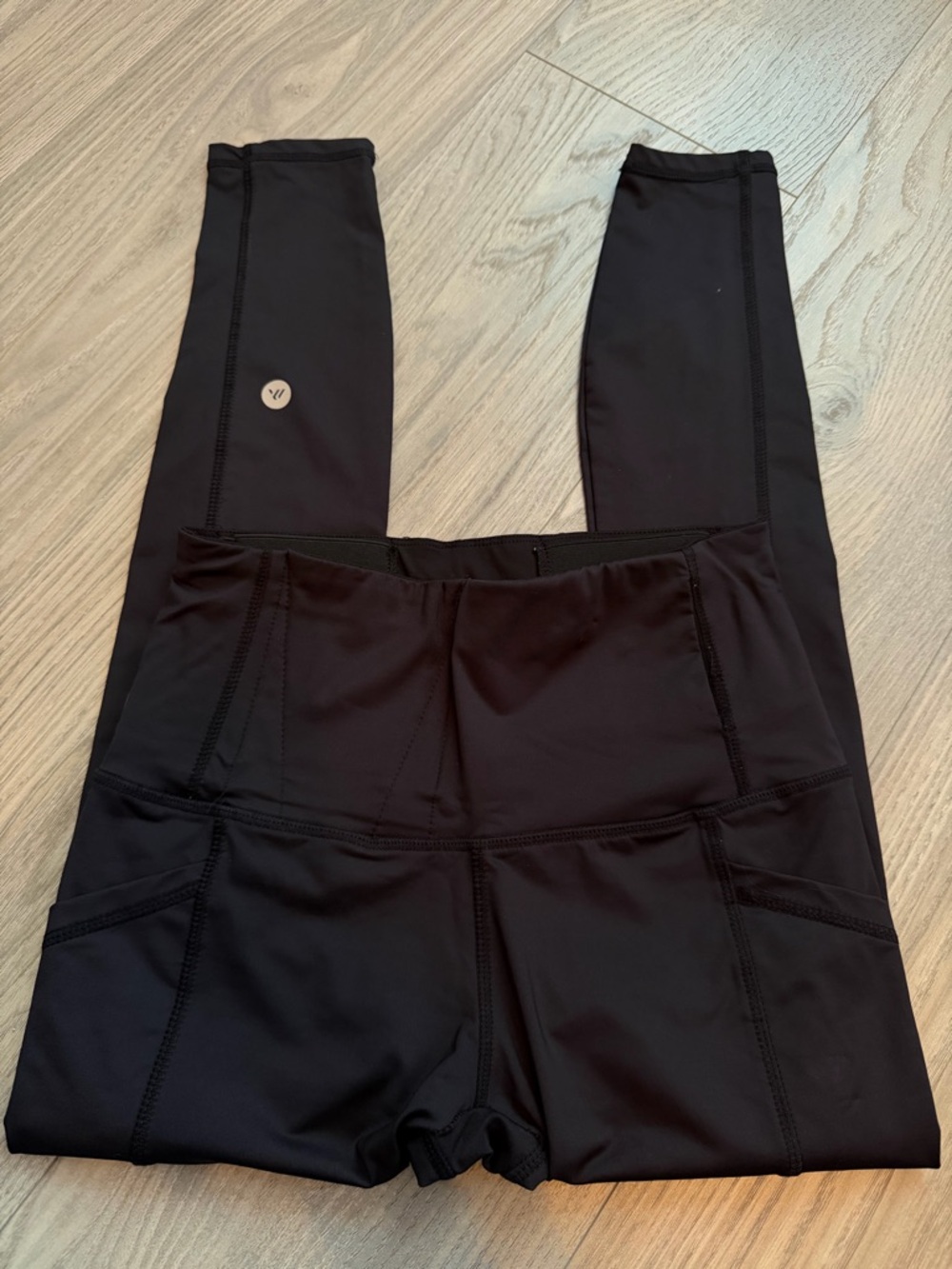Alexo Athletica High Waisted Carry Leggings Black Signature Pocket | Size Small